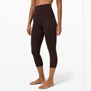 Lululemon Align Crop French Press Brown Size 8 New